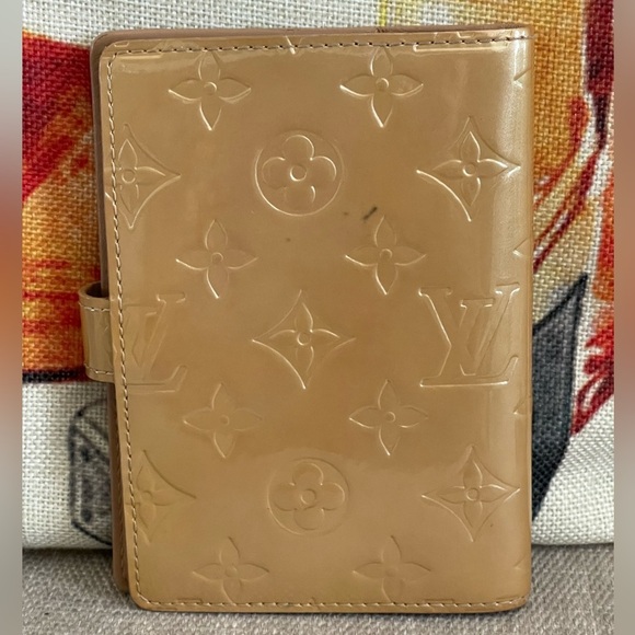 LOUIS VUITTON Agenda Cover PM Monogram Vernis PM/Passport W/LV Ruler⭐️COA⭐️ - Picture 2 of 12